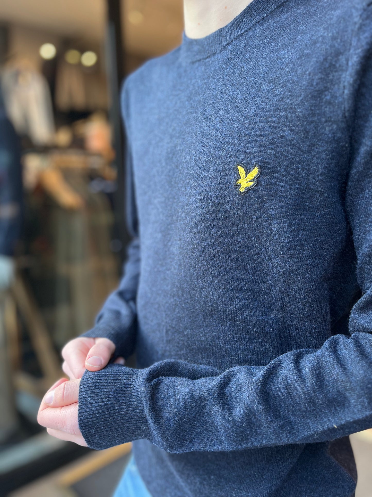 Lambswool Blend Crew Neck