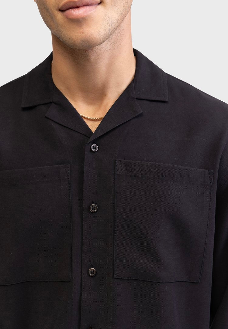 Lucas Shirt Boxy - Black